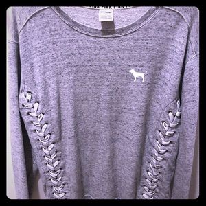 PINK Victoria's Secret Tops - PINK crew neck sweatshirt-M PINK Victoria's Secret Tops - PINK crew neck sweatshirt-M